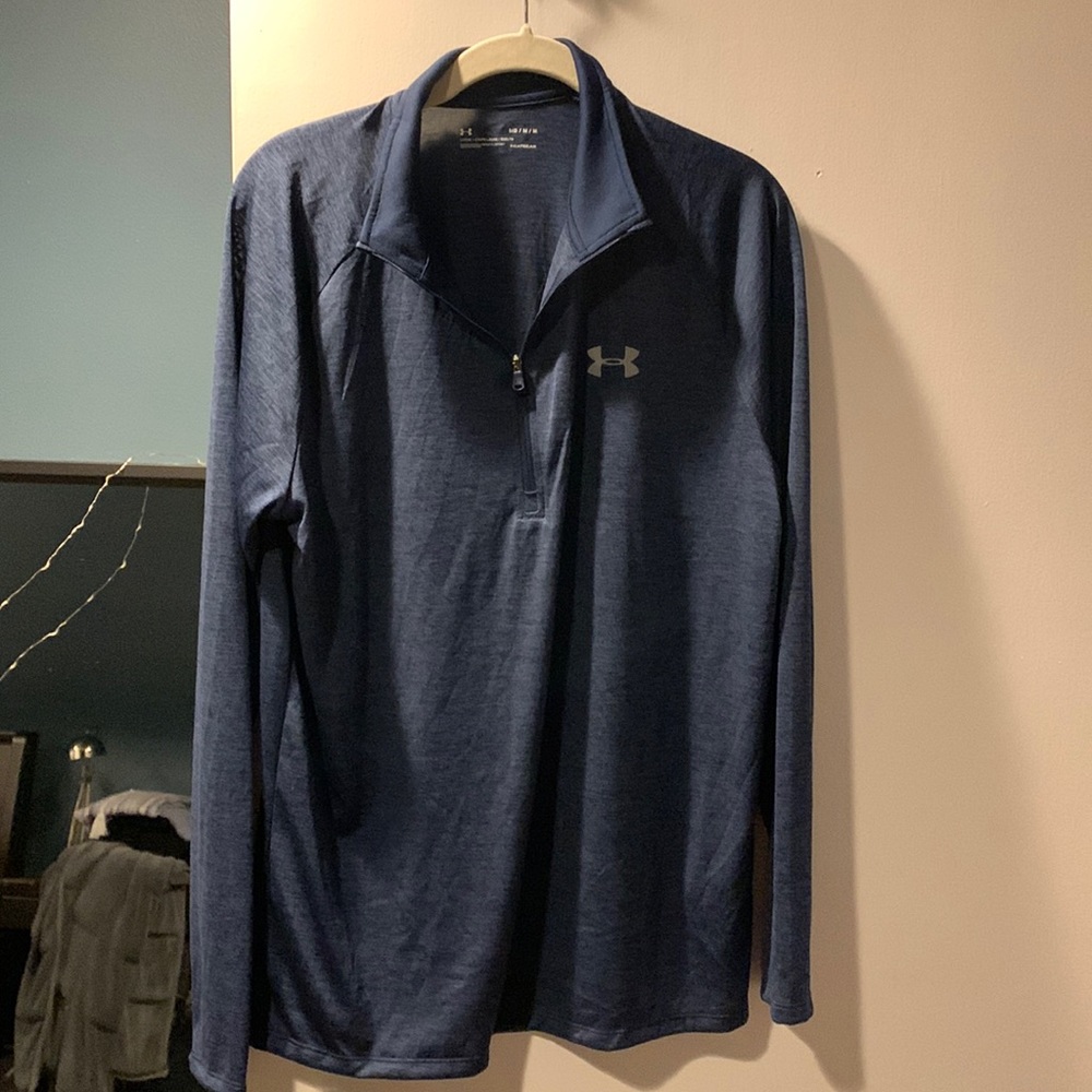 Mens long sleeve 1/4 zip shirt